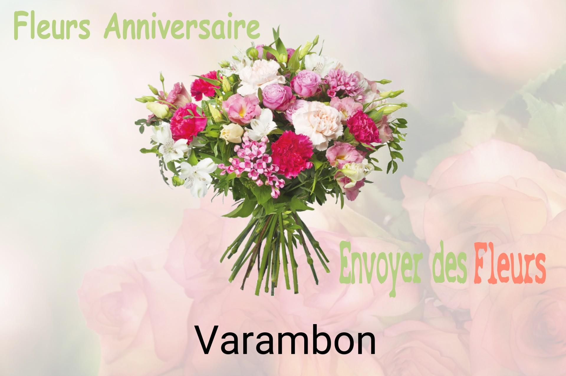 Bouquet de fleurs d’anniversaire livré à Varambon